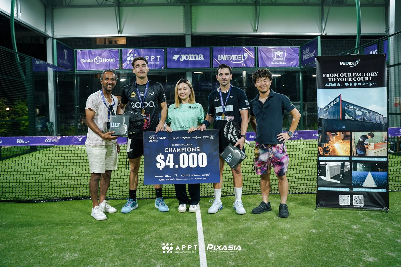 APPT Padel Dojo Grand Slam Osaka 2026 の表彰式